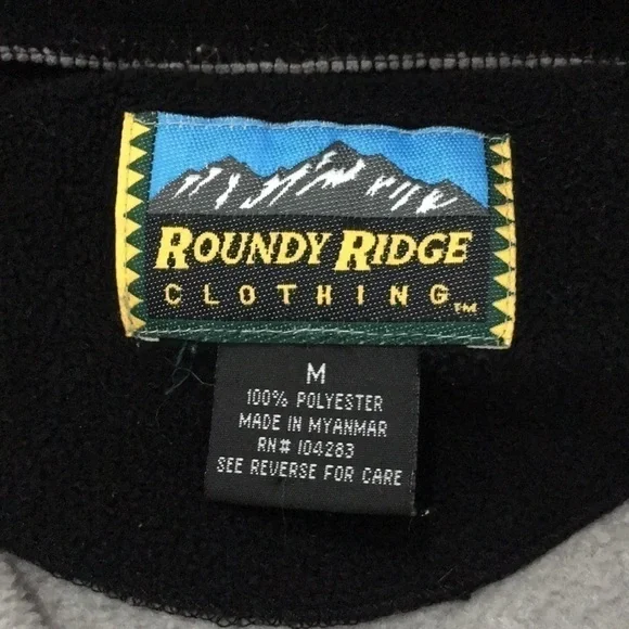 Vintage Roundy Ridge Fleece Pullover Quarter Zip Medium - Picture 8 of 8